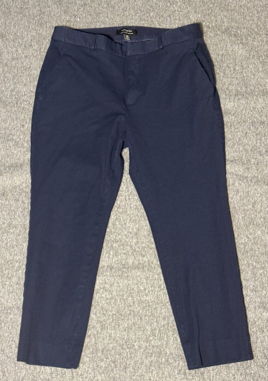 Banana Republic Pants Sloan Slim High Rise Chino Stretch Navy Ankle- Women's 14P